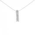 K18WG ダイヤモンド ネックレス 1.00CT