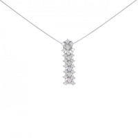 K18WG ダイヤモンド ネックレス 1.00CT