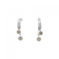 K18WG ダイヤモンド ピアス 0.50CT