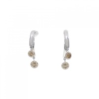 K18WG ダイヤモンド ピアス 0.50CT
