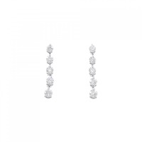 K18WG/PT ダイヤモンド ピアス 0.60CT