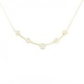 K18YG フラワー ダイヤモンド ネックレス 1.00CT
