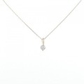 【新品】K18YG ソリティア ダイヤモンド ネックレス 0.135CT