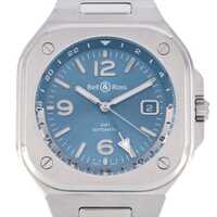 【新品】ベル&ロス BR05 GMT スカイブルー BR05G-PB-ST/SST SS 自動巻