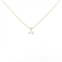 K18YG ダイヤモンド ネックレス 0.11CT