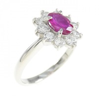 PT ルビー リング 0.64CT
