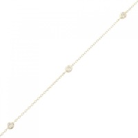 K10YG ダイヤモンド ブレスレット 0.10CT