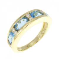 K18YG ブルートパーズ リング