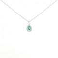 【新品】PT エメラルド ネックレス 0.29CT