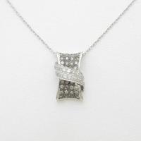 K18WG ダイヤモンドネックレス