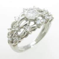 プラチナダイヤモンドリング 0．435ct・E・SI1・GOOD