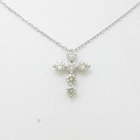 PT クロス ダイヤモンドネックレス