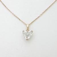 K18PG ダイヤモンドネックレス 1．564ct・E・SI1・ハートシェイプ