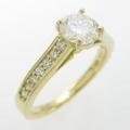 【リメイク】K18YG ダイヤモンドリング 0．528ct・H・VS1・VERYGOOD