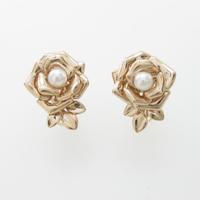 ミキモト フラワー アコヤパールイヤリング