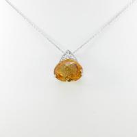 K18WG シトリンネックレス