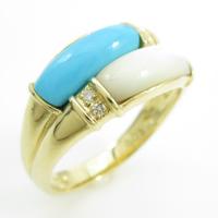 K18YG カラーストーンリング