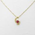K18YG ルビーネックレス10％引き