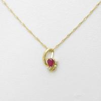 K18YG ルビーネックレス10％引き