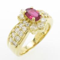 K18YG ルビーリング20％引き