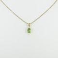 K18YG ペリドットネックレス