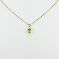 K18YG ペリドットネックレス