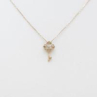 【新品】K18PG キー×フラワー ダイヤモンドネックレス20％引き