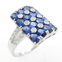 K18WG サファイヤリング