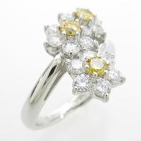 プラチナダイヤモンドリング 0．384ct・FVOY・FVY・VS2?I110％引き