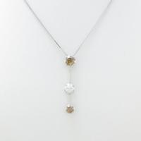 PT スリーストーン ダイヤモンドネックレス20％引き