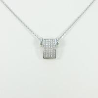 K18WG ダイヤモンドネックレス