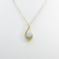 K18YG／PT ダイヤモンドネックレス