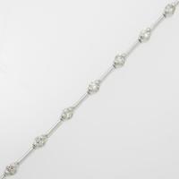 K18WG ダイヤモンドブレスレット