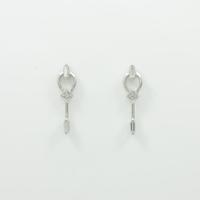 K18WG ダイヤモンドピアス