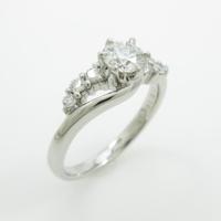 プラチナダイヤモンドリング 0．321ct・H・VS1・3EXT H＆C