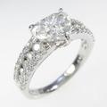 【リメイク】プラチナダイヤモンドリング 1．311ct・F・SI1・ハートシェイプ