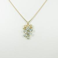 K18YG アクアマリンネックレス10％引き