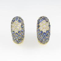 750YG サファイヤピアス・イヤリング