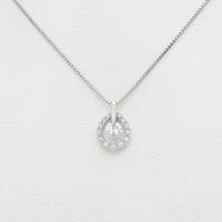 【新品】プラチナダイヤモンドネックレス 0．292ct・F・SI2・GOOD