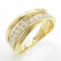 K18YG ダイヤモンドリング