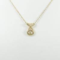 K18YG／750YG ダイヤモンドネックレス