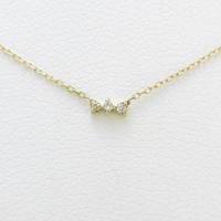 レ デッサン ドゥ デゥー リボン ダイヤモンドネックレス20％引き