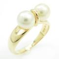 K18YG アコヤパールリング
