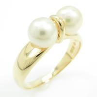 K18YG アコヤパールリング