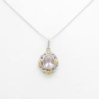 K18WG／K18YG ローズクオーツネックレス20％引き