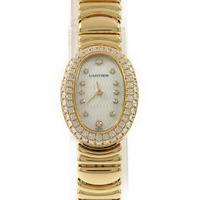 カルティエ WB5087D8 ミニベニュワール YG／2D・12P クォーツ