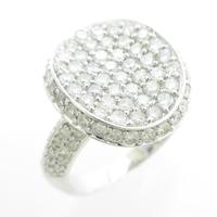 K18WG パヴェ ダイヤモンドリング