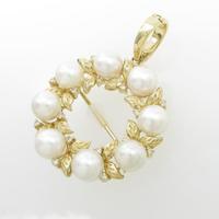 K18YG アコヤパールペンダント