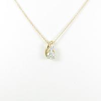 【リメイク】K18YG ダイヤモンドネックレス 0．317ct・H・SI2・EXT30％引き