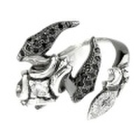 Artemis Classic(アルテミスクラシック)　エンペラースコーピオンリングBK-PAVE【フリーサイズ】　ACSR0017PAVE